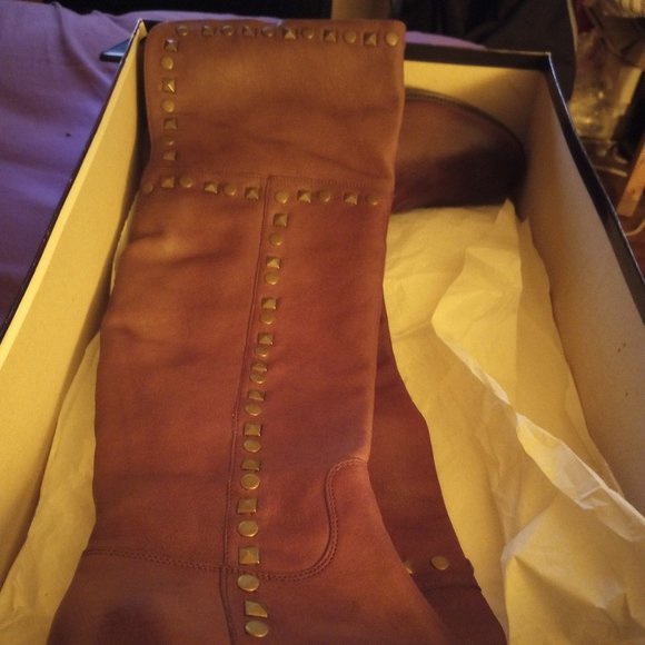 Browns Leather Boots with Studs - Picture 4 of 7